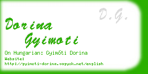 dorina gyimoti business card