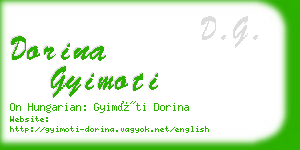 dorina gyimoti business card